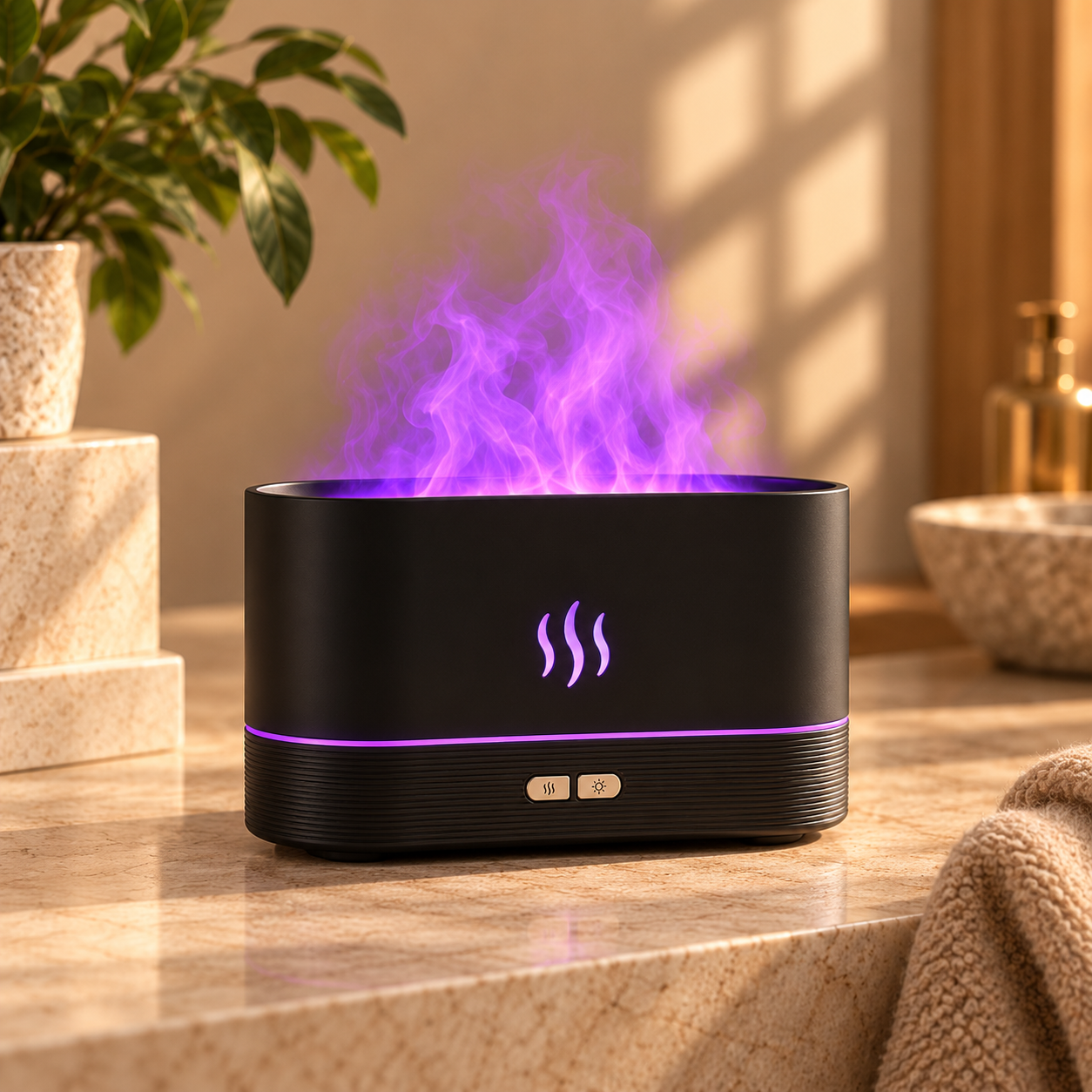 Flame Diffuser Black Basic - LIVORA