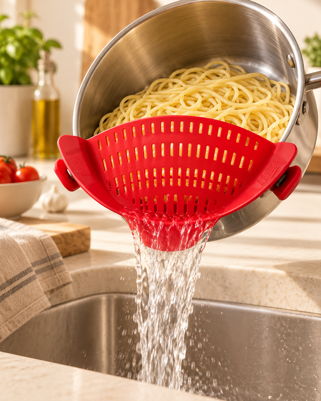 Clip-On Pot Strainer