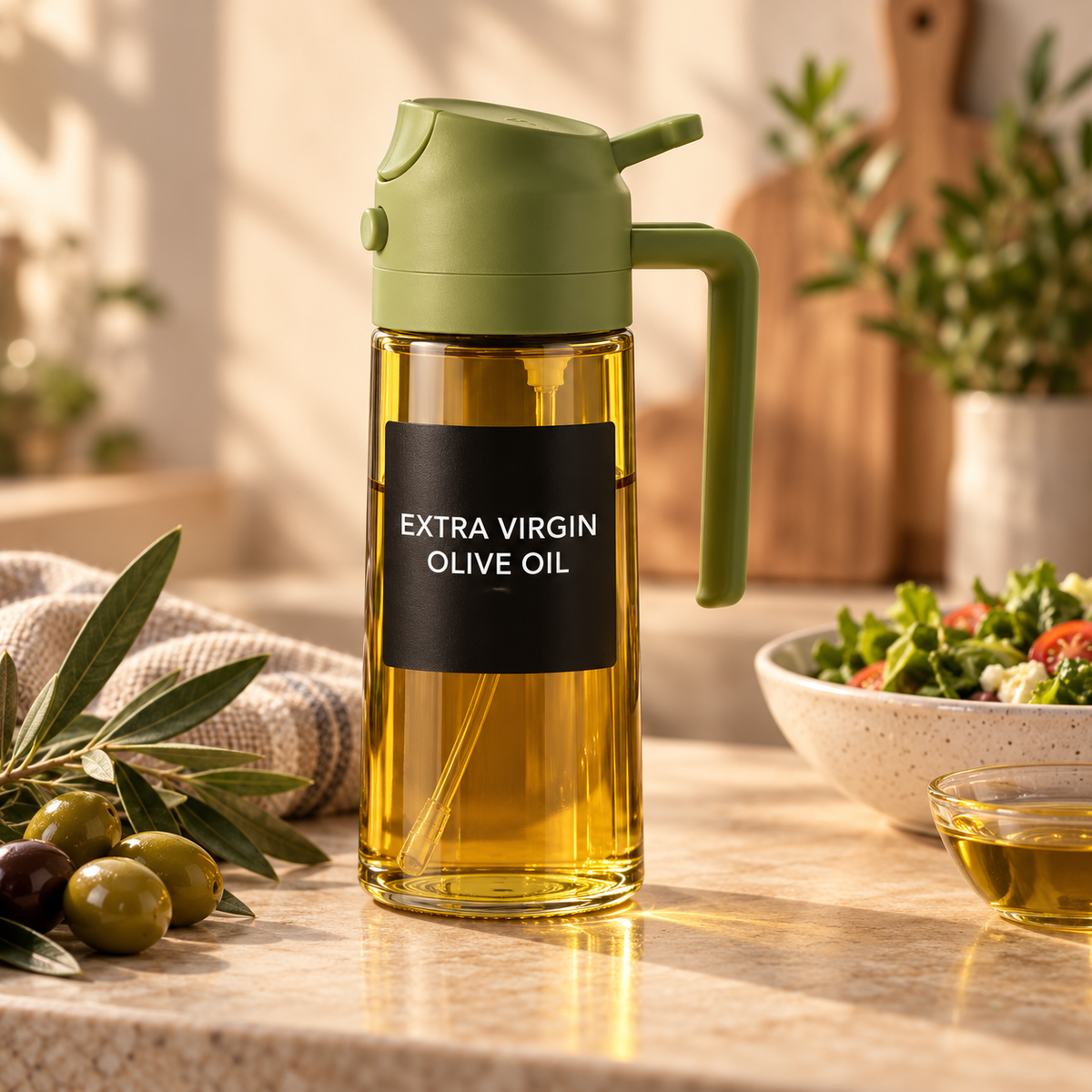 2-in-1 Oil Sprayer — Green