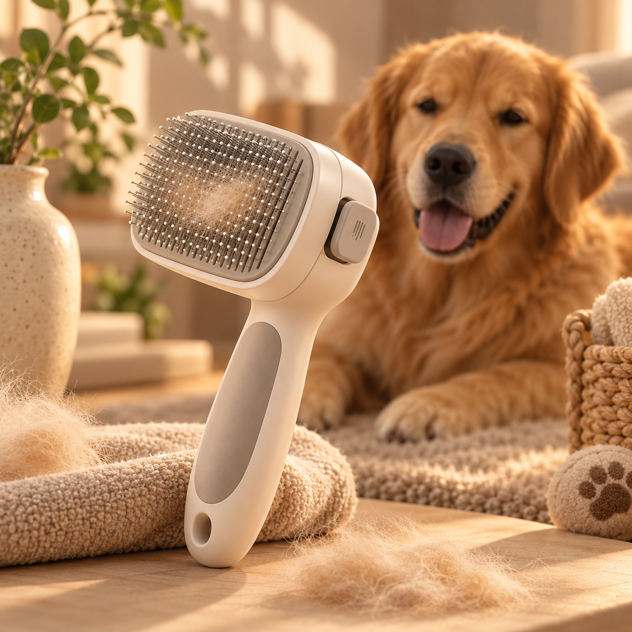 LIVORA Self-Cleaning Pet Brush