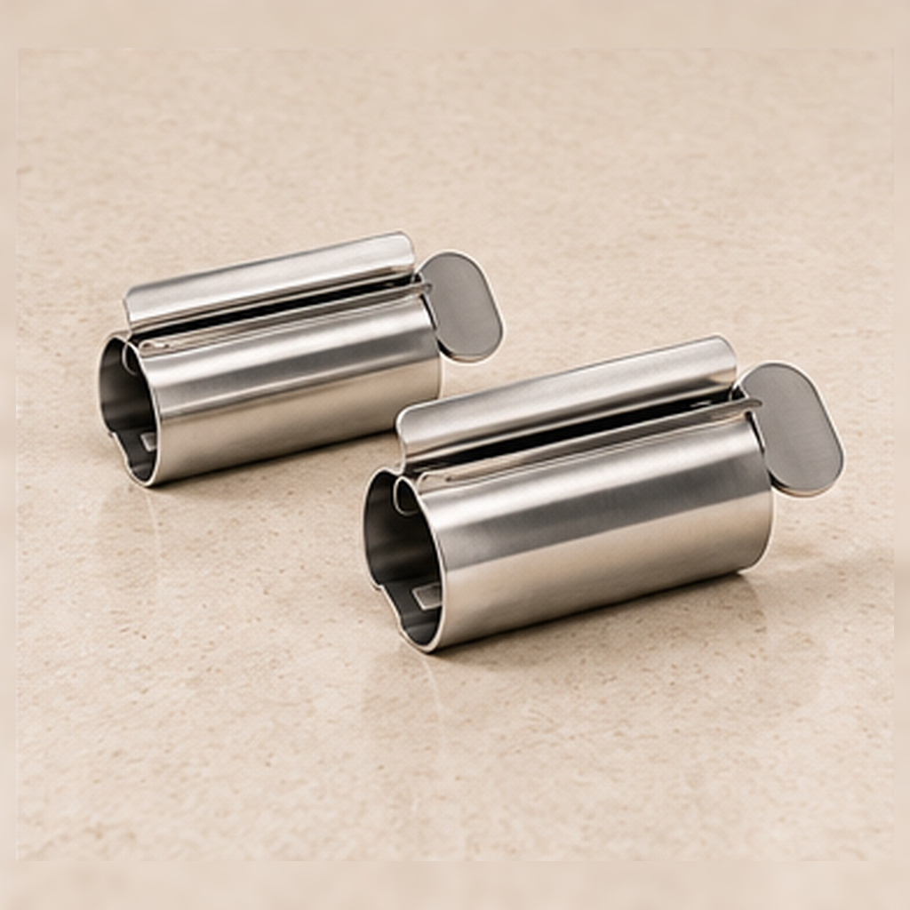 LIVORA Toothpaste Tube Squeezer - Silver 2 Pack